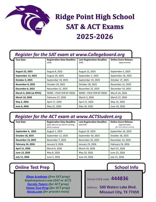 SAT/ACT 2025-26